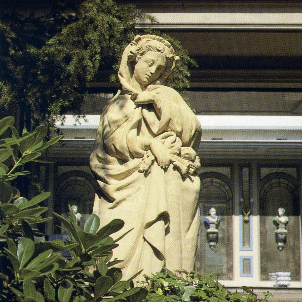 Marble Winter Goddess with hooded cloak