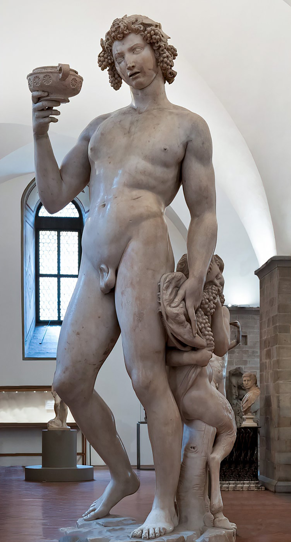 Michelangelo Statue in Florence Bacchus figure