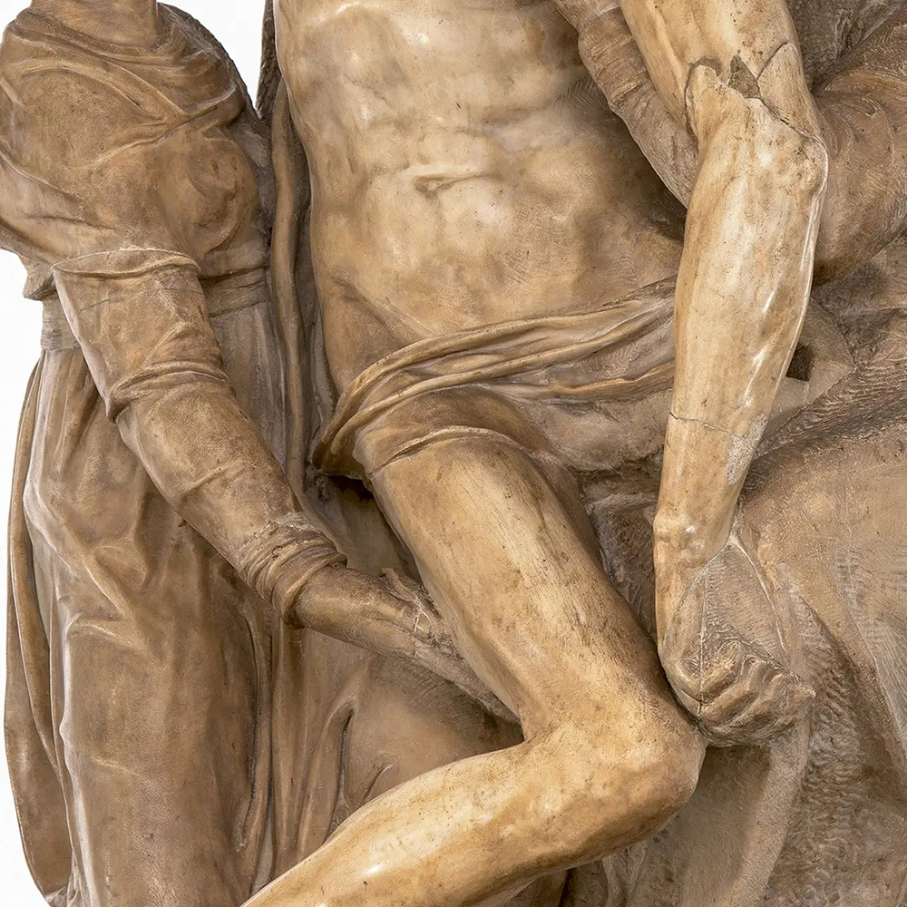 Michelangelo Statue in Florence Bandini Pietà detail