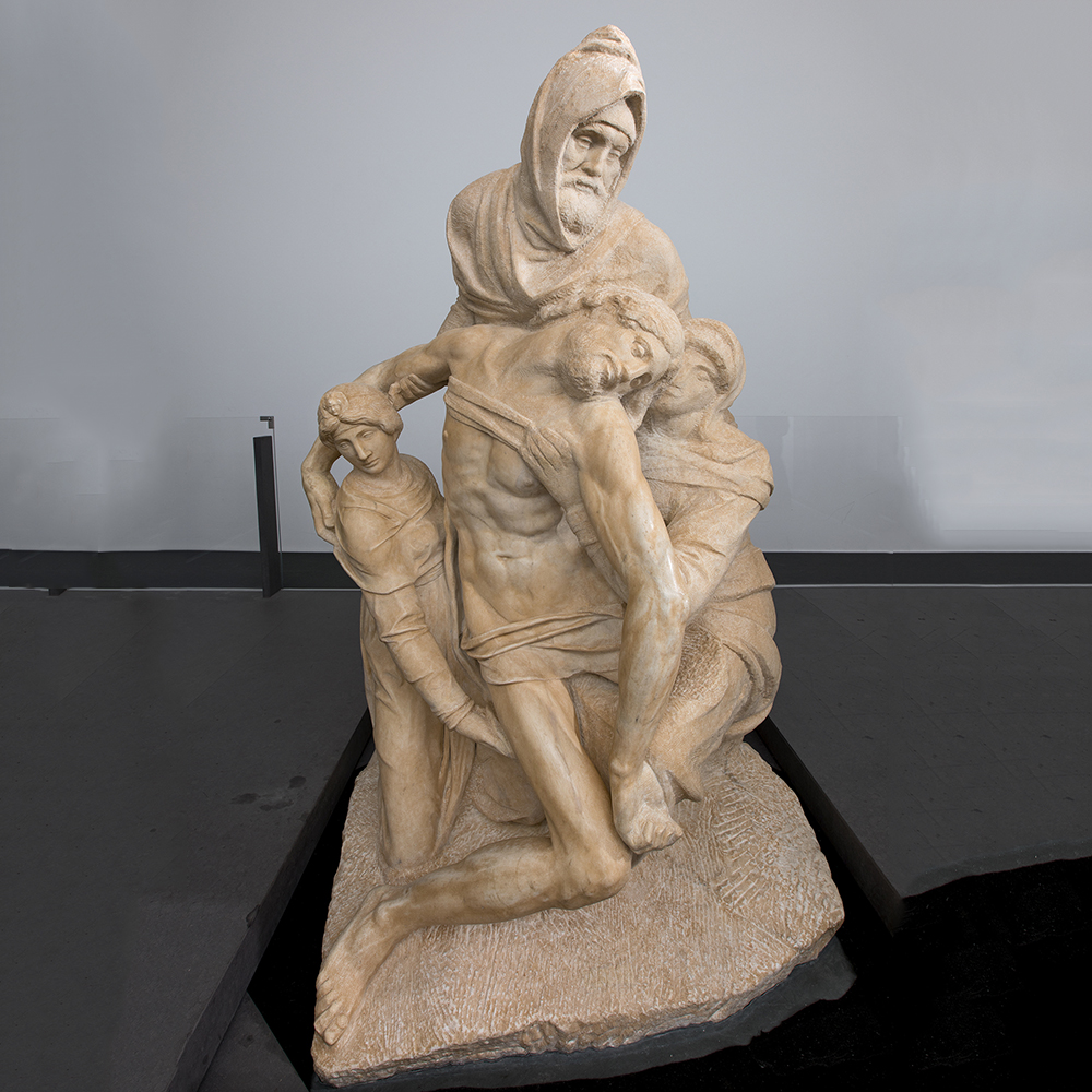 Michelangelo Statue in Florence Bandini Pietà view