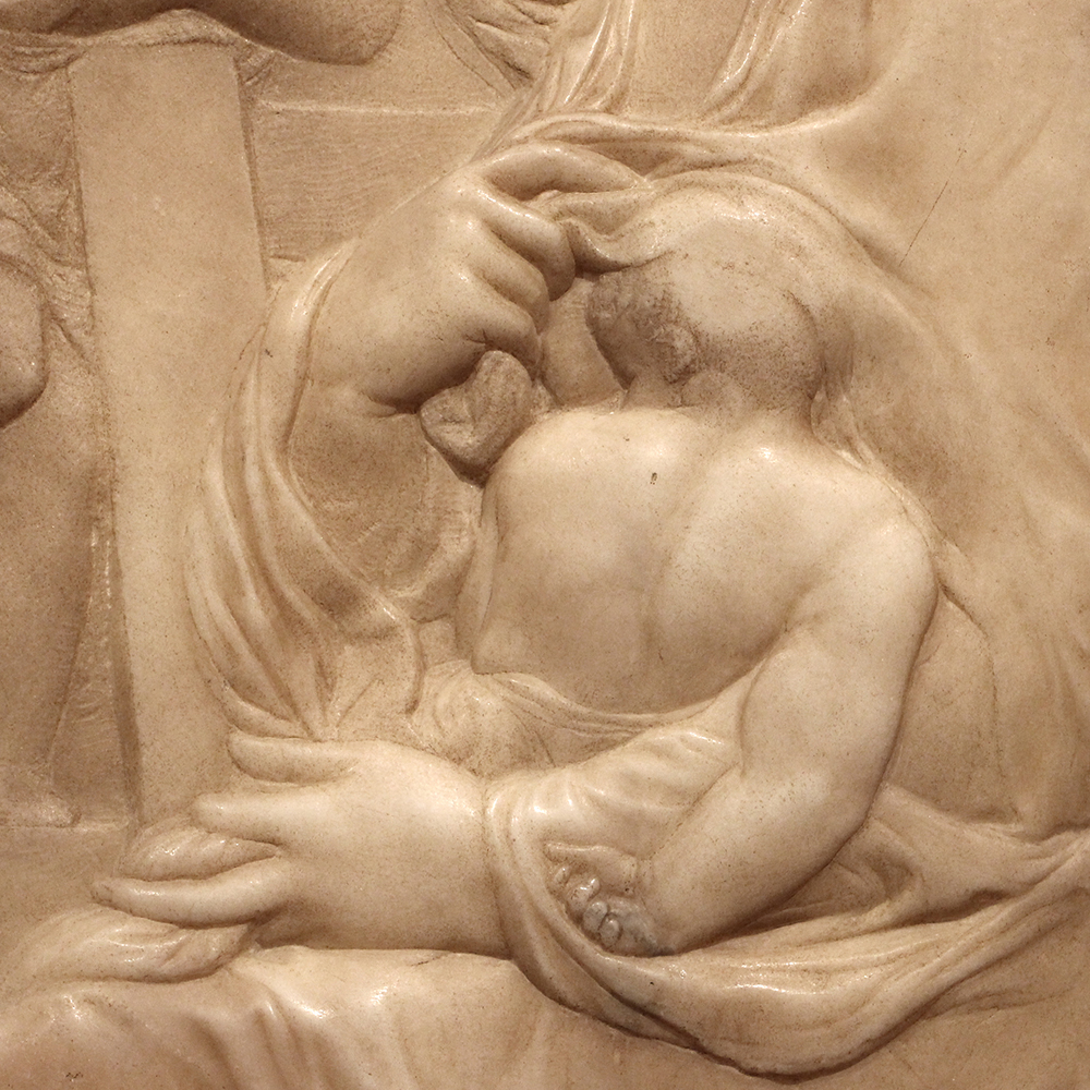 Michelangelo Statue in Florence Child detail