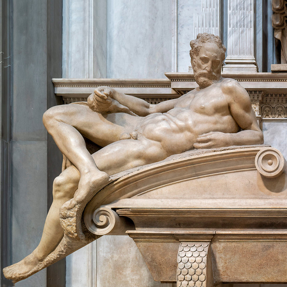 Michelangelo Statue in Florence Dusk sculpture