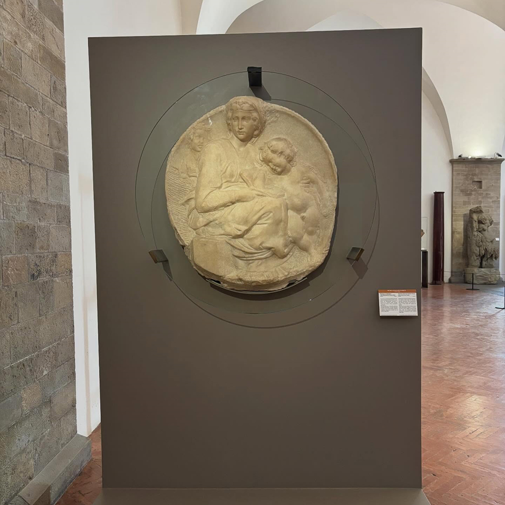 Michelangelo Statue in Florence museum display