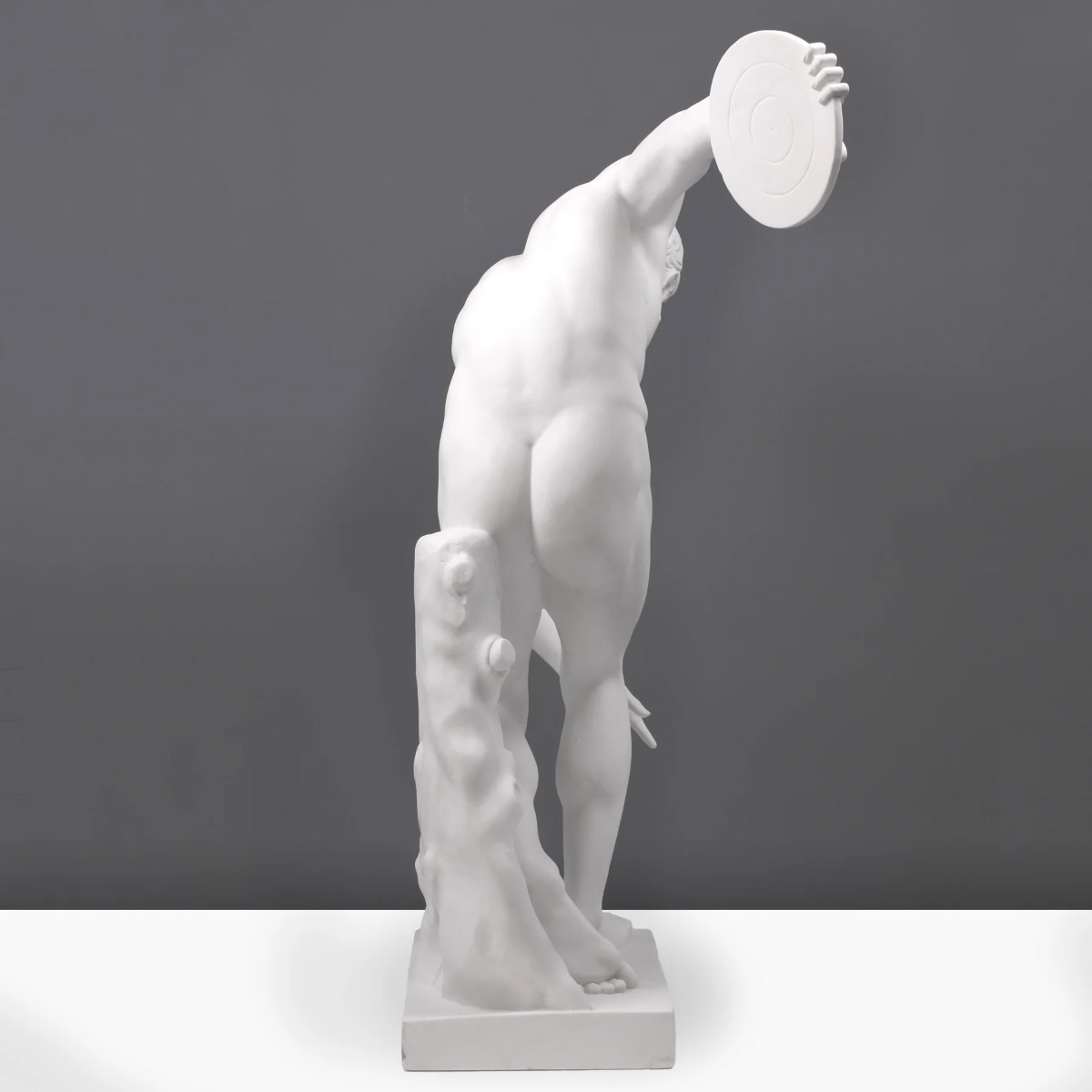 Rear Marble Roman Statue Discus Thrower