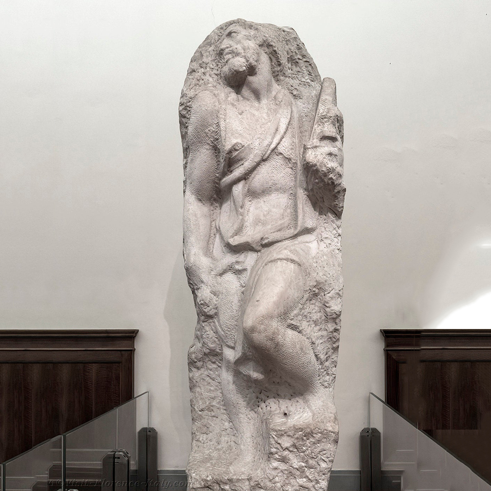 Saint Matthew sculpture Accademia Gallery interior