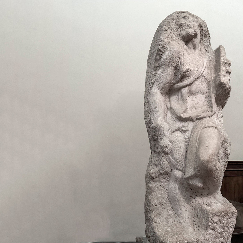 Saint Matthew statue full gallery display