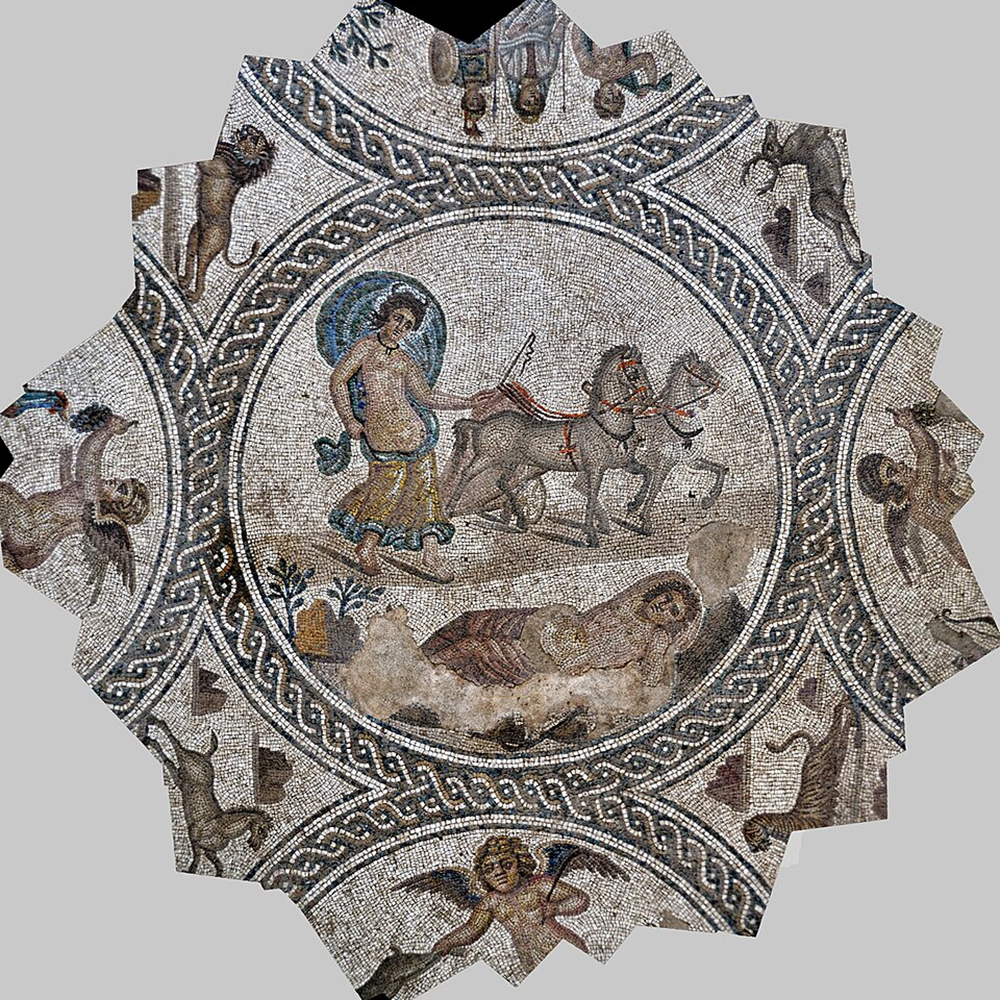 Selene and Endymion in Cástulo Roman mosaic