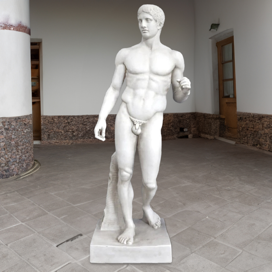 Spear Bearer Sculpture marble figure