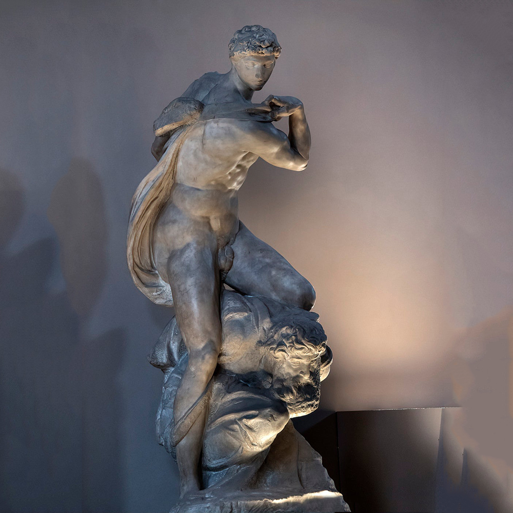 The Genius of Victory marble sculpture