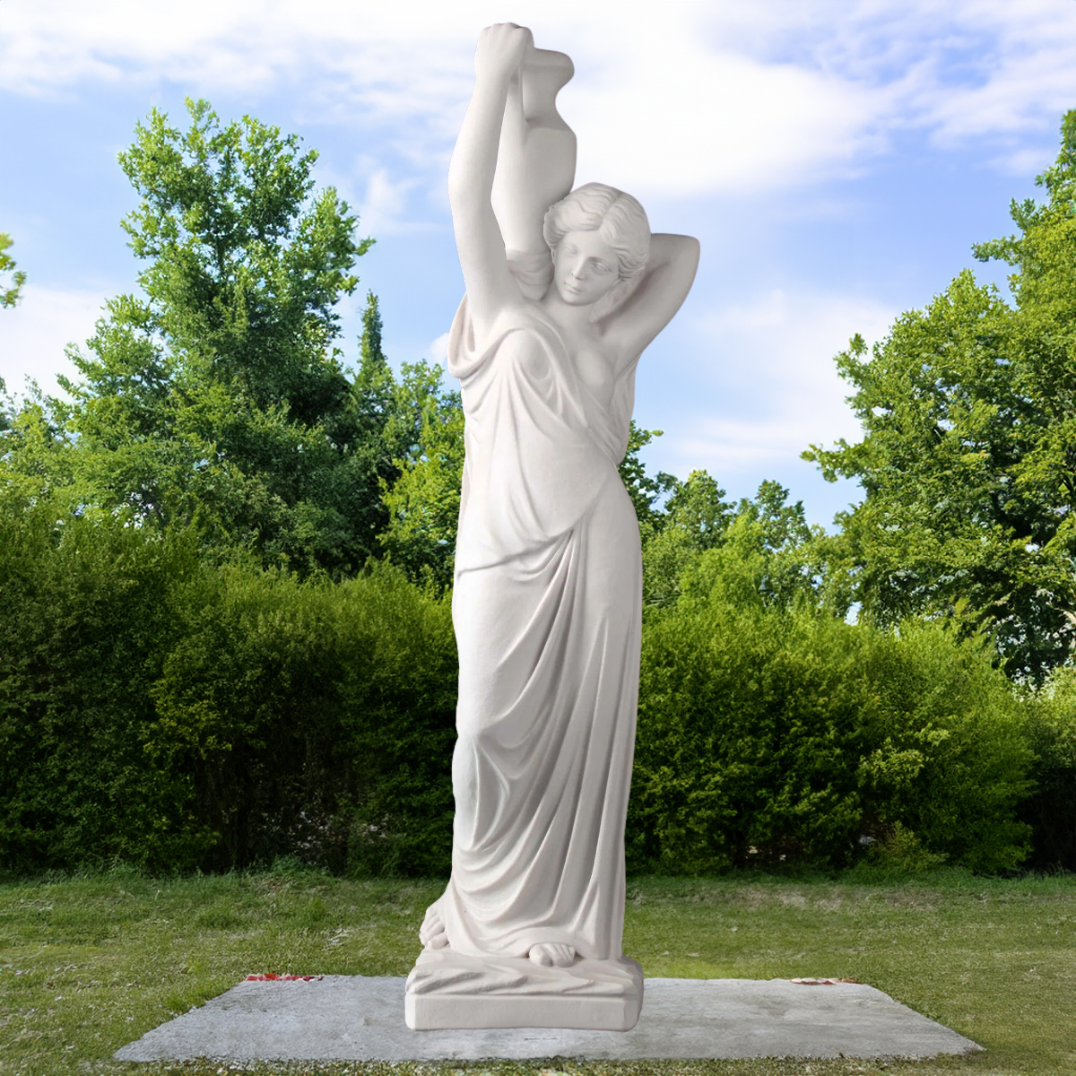 Water Carrier Garden Statue marble outdoor