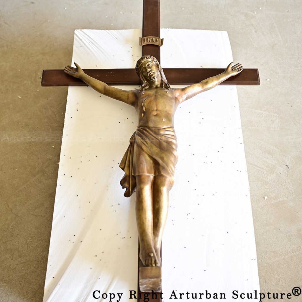 bronze jesus Crucifix Sculpture