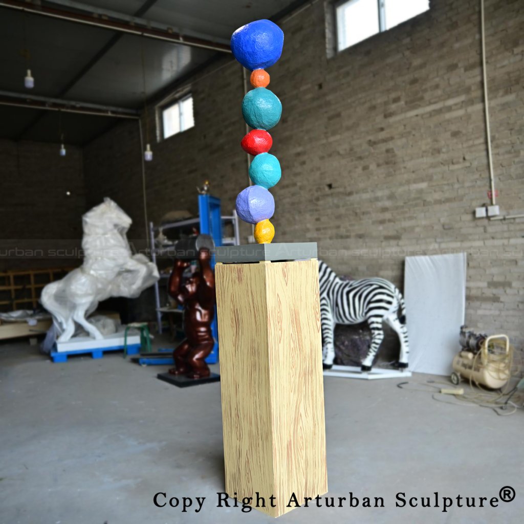 3 Annie Morris for sale colorful sphere totem