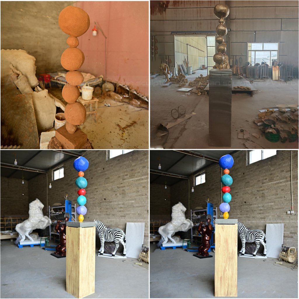 Annie Morris Outdoor Statue production process