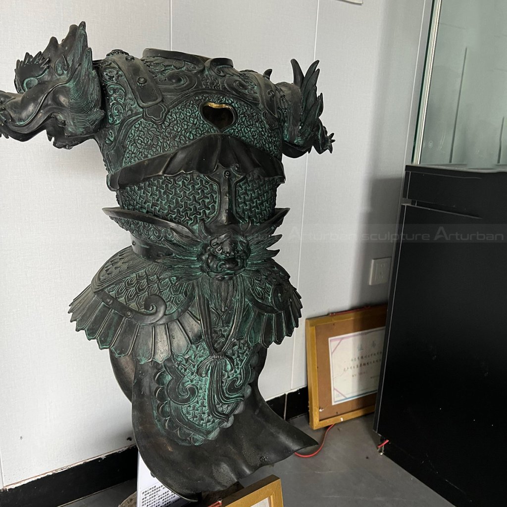 Armor sculpture bronze chest and waist details