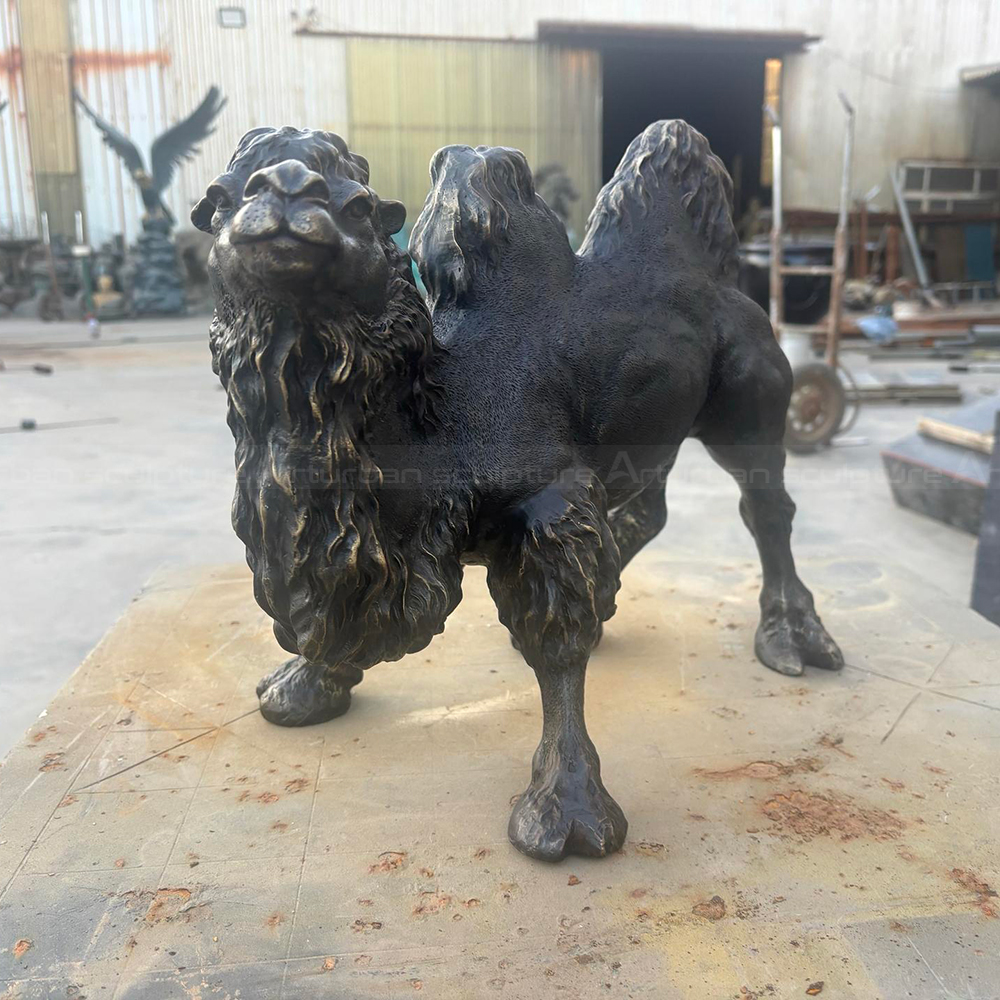 Bronze Camel Statue for Sale frontal pose