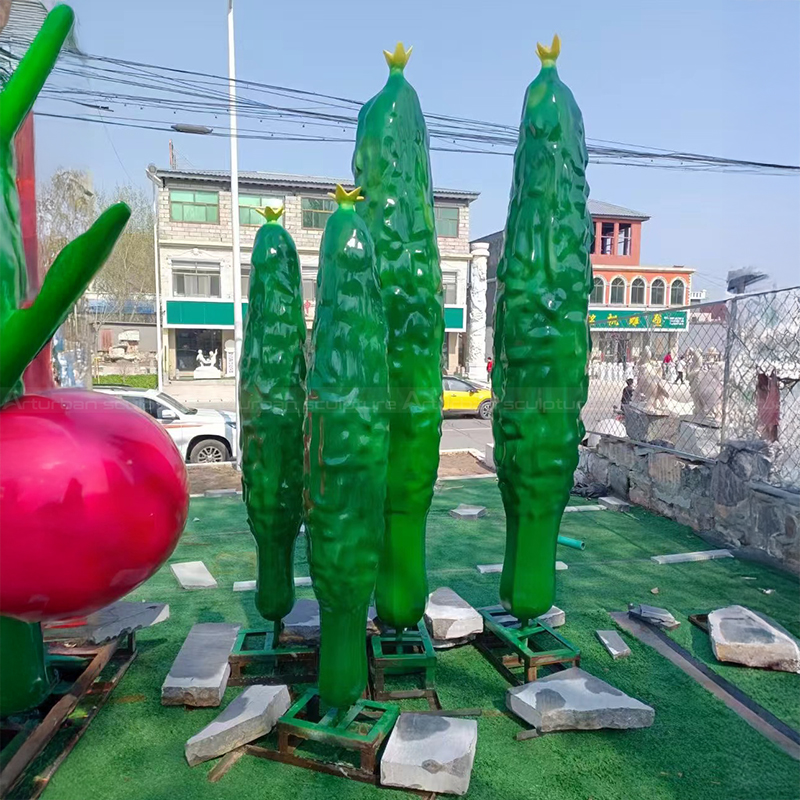 Cucumber Statue fiberglass outdoor display