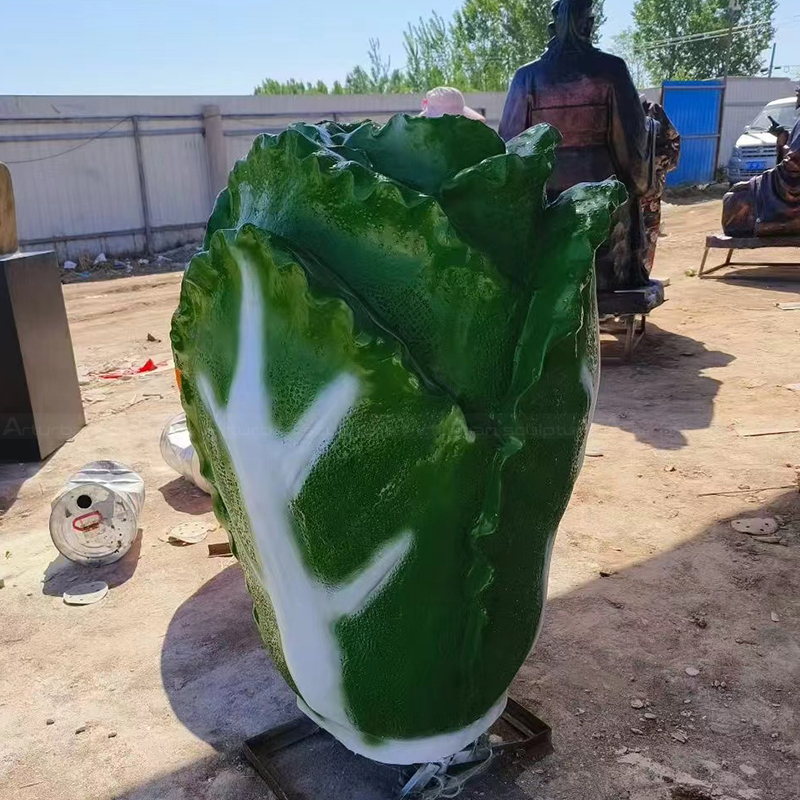 Fiberglass Cabbage Sculpture outdoor decor