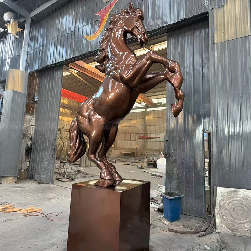 Fiberglass Rearing Horse Statue for Sale sculpture