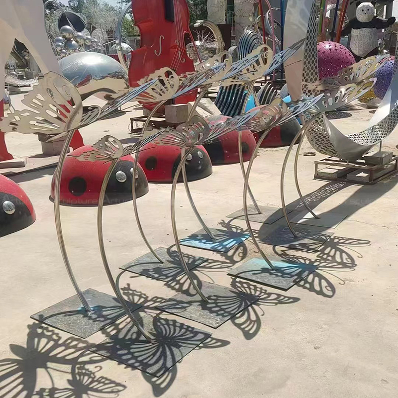 Stainless Steel Butterfly Sculpture