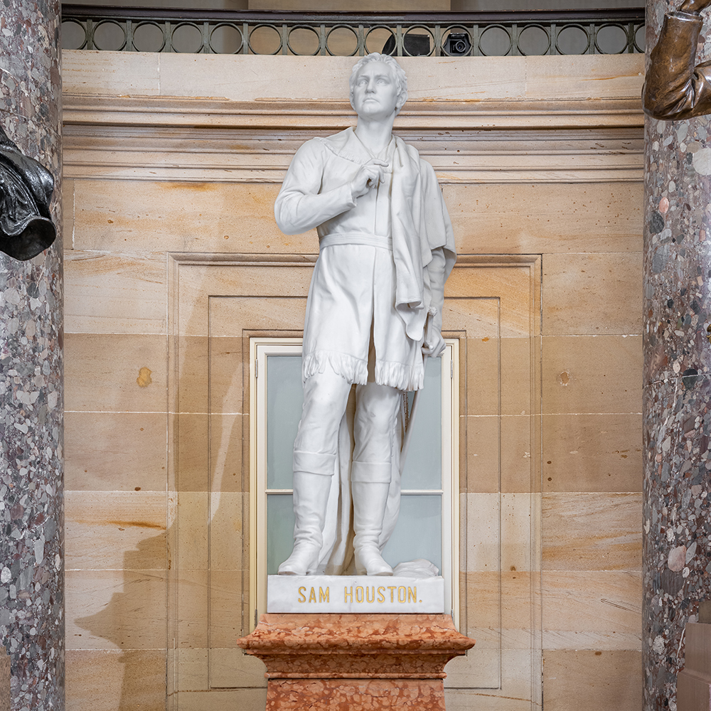 Sam Houston statue by Elisabet Ney indoors