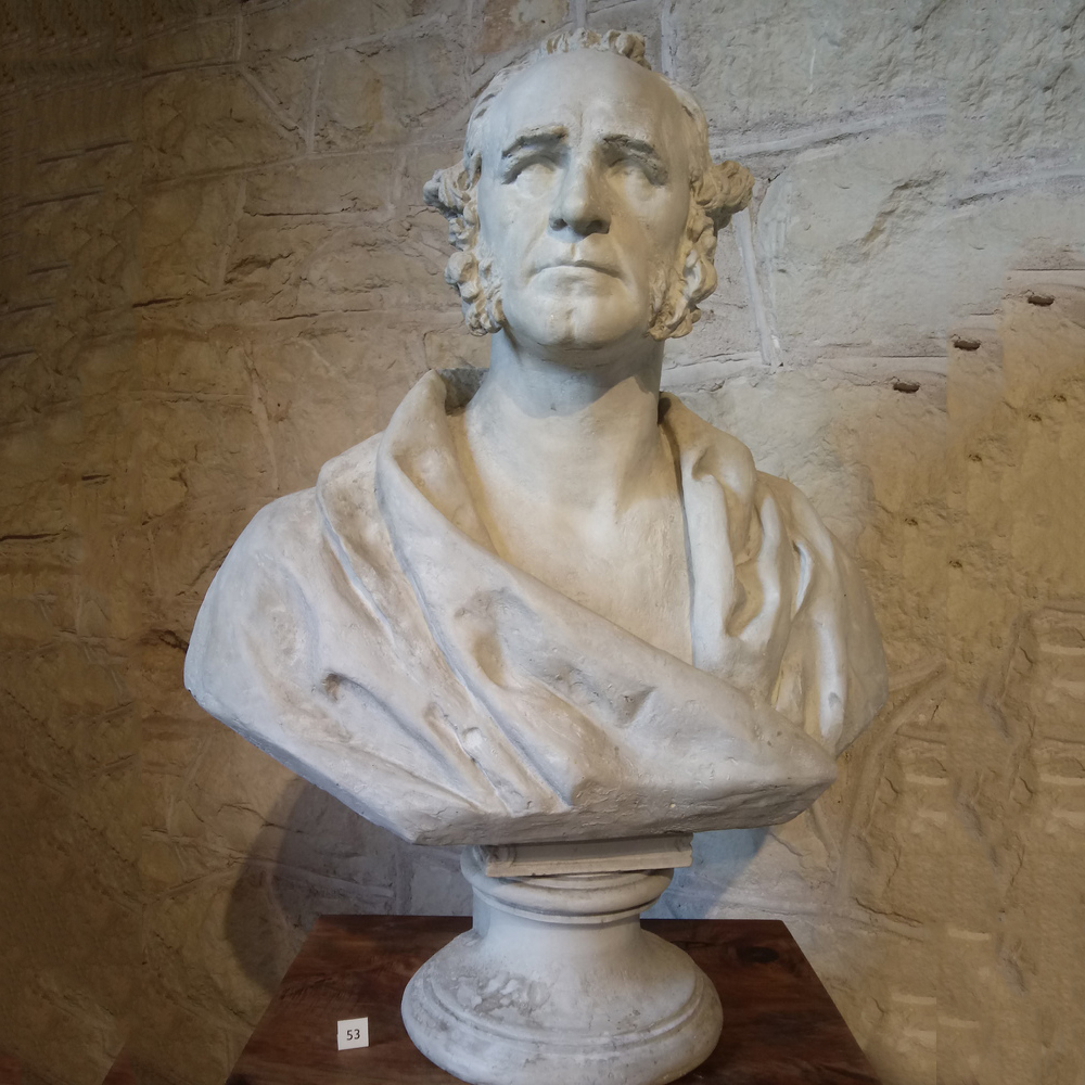 Sam Houston statue plaster bust in museum